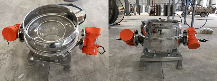 面粉葫芦娃视频下载粉机细节：筛网展示，振动电机展示。