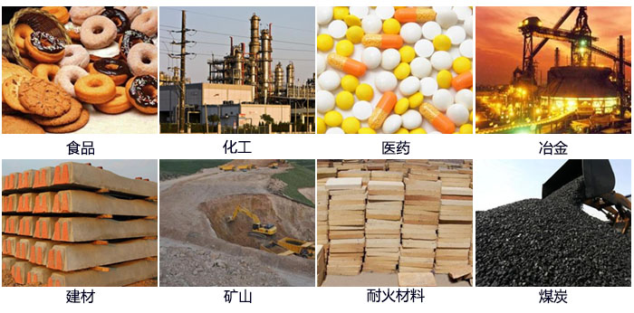 DH-800葫芦娃视频下载适用的行业：食品，化工，医药，冶金，建材，矿山，耐火材料，煤炭。