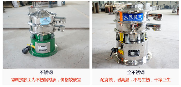 小型圆形筛做工采用：内外抛光的制作方法，能够保证产品的干净。