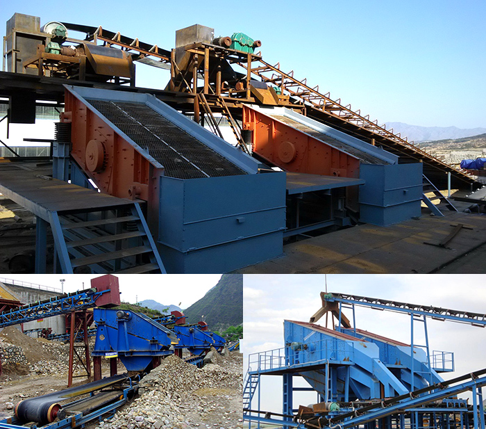 矿用葫芦娃视频下载石子筛分现场。