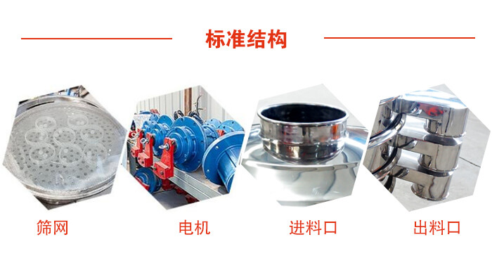 标准筛，筛网，电机，进料口，出料口